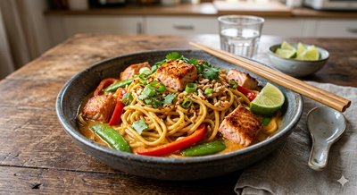 Lust auf Thai, aber keine Lust auf Standard? Dieses Red Ocean Mie ist das ultimative One-Pan-Gericht, das in unter 20 Minuten auf dem Tisch steht.